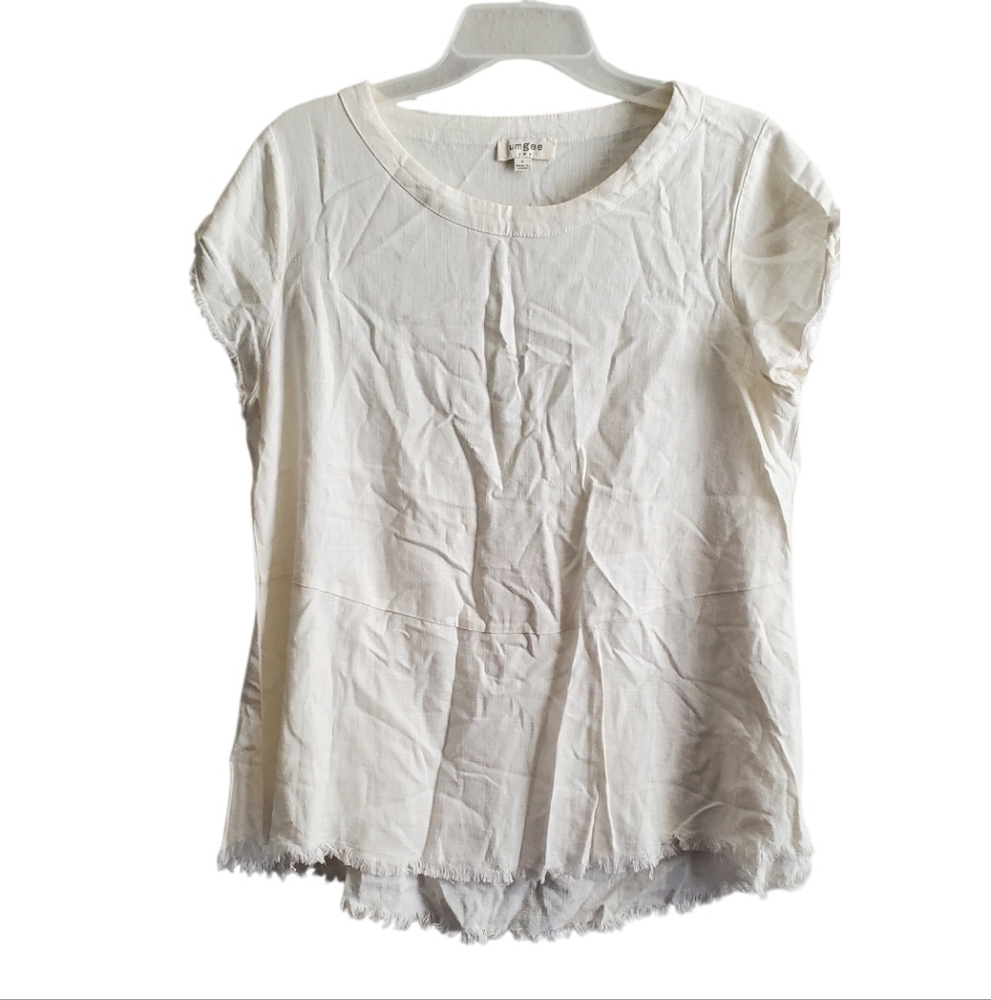 Umgee Cream Short Sleeve Tee